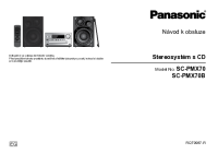 Panasonic - SC-PMX70B - Navod k obsluze CZ 